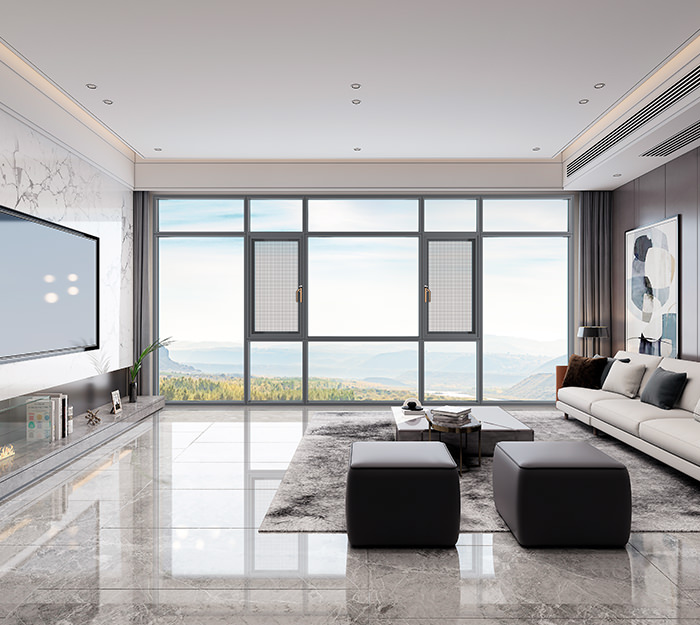 瓦力游戏_平开门窗系列_DPS108断桥窄边窗纱一体